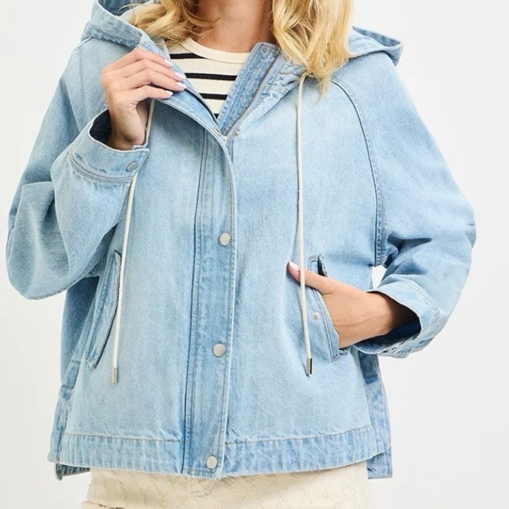 Risen NWT Oversized denim jacket